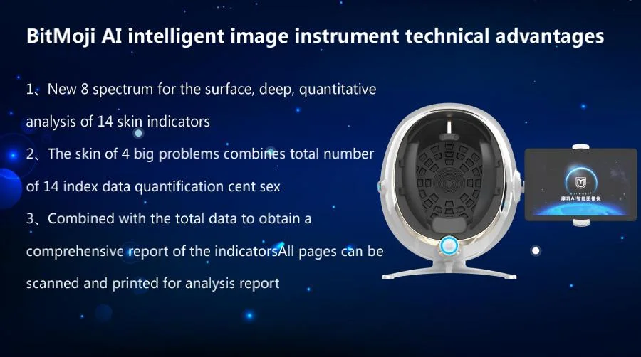Smart Facial Skin Diagnostic Magic Skin Tester Analyzer Beauty Equipment