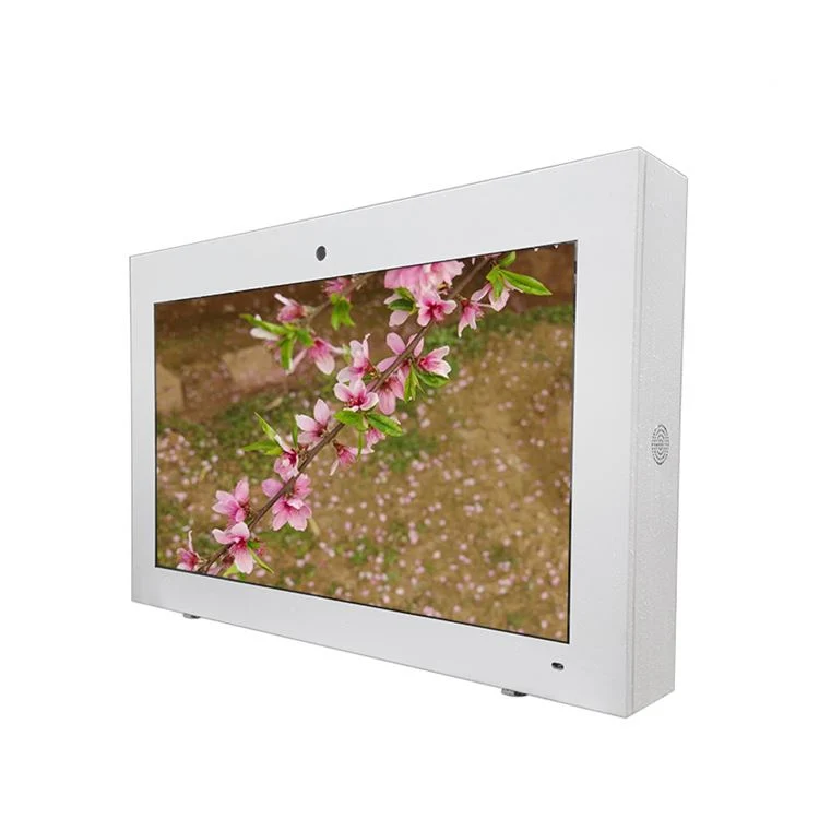 32" Inch Outdoor Landscape Wall Mount P65 Waterproof LCD Display, Digital Display, LCD Advertising Display Digital Signage with Wireless Network