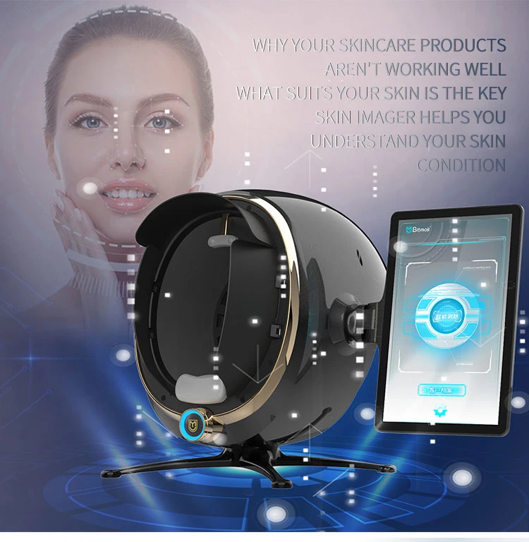 HD Camera Facial Analyzer Skin Testing Scanner Analysis Machine with 20 Megapixel 3D Magic Mirror