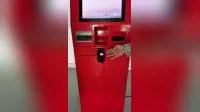 Machine de paiement de facture de kiosque de commande libre-service debout libre