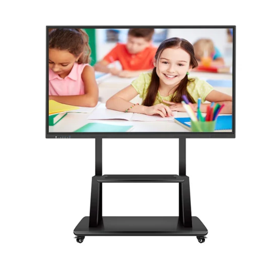 4th-I5, 4G+32g 75 pouces Win10 4K 20 points écran tactile Smart Board LCD écran plat interactif avec Android Windows pour l'éducation et la vidéoconférence