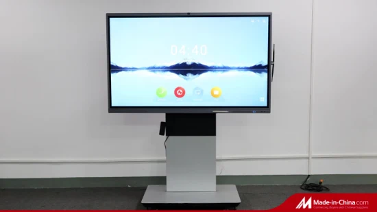 Présentation de conférence de réunion virtuelle écran tactile tv écran plat interactif 75 pouces