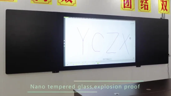 Tableau noir Nano mural 75 pouces LED LCD écran tactile PC ordinateur tableau intelligent tableau blanc interactif