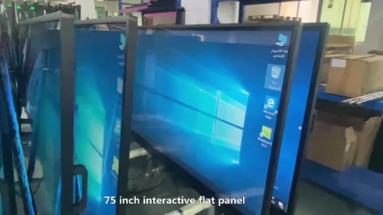 Tableau blanc intelligent numérique à double système de panneau 4K antireflet tactile interactif intelligent de haute qualité