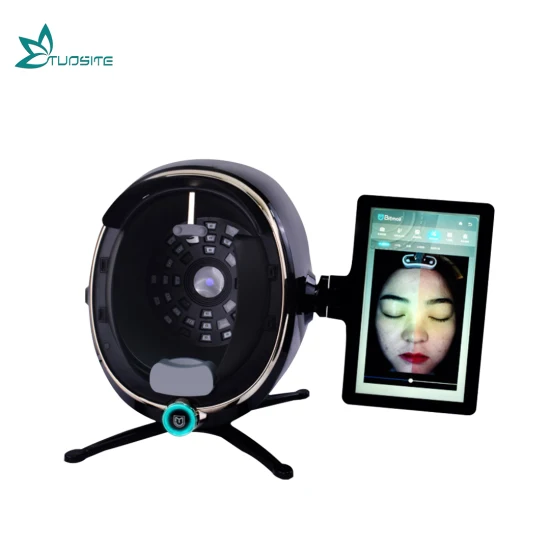 Détecteur de peau 3D 8 Spectrum Digital Deep Facial Skin Moisture Analysis Scanner Medical Equipment